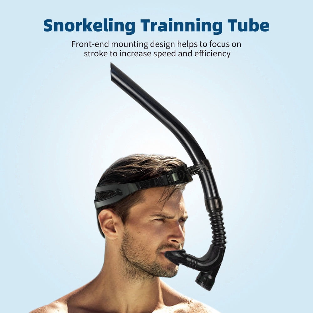 Buy Swim Snorkel, OneWay Purge Valve Swimmers Snorkel for Lap Swimming