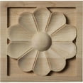 thumbnail image 1 of Ekena Millwork ROS03X03X01MEAL 3,5 Po. W x 3,5 Po. H x 0,75 Po. D Medway Rosette- Aulne- Accent Architectural, 1 of 1