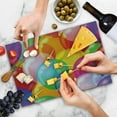thumbnail image 4 of Cartoon Cutting Board, Balloons Pattern Colorful Illustration Birthday Celebrating Theme Fun, Decorative Tempered Glass Cutting and Serving Board, Large Size, Multicolor, by Ambesonne, 4 of 5