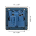 thumbnail image 2 of Unique Bargains UK Socket Switched Multi Power Outlet Dual USB Gold Tone 250V 13A 88x86mm, 2 of 5
