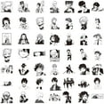 thumbnail image 3 of Anime Stickers Mixed Pack[100 PCS ]Vinyl Waterproof Stickers for Laptop Water Bottles for Hydro Flask Skateboard Computer Phone Anime Sticker Pack Kids/Teen(Anime Mixed Stickers-HB), 3 of 6