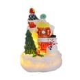 thumbnail image 3 of Figura de muñeco de nieve de Navidad con luz LED Perfecl casa luminosa escena de nieve navideña 8,5 cm x 5,5 cm, 3 of 8