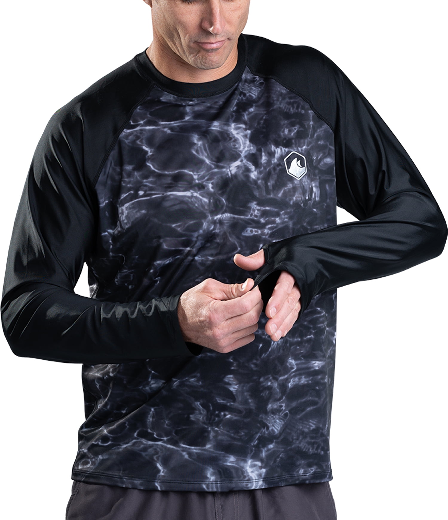 Aqua Design Rash Guard Men Swim Shirts for Mens UV Long Sleeve Rashguard 