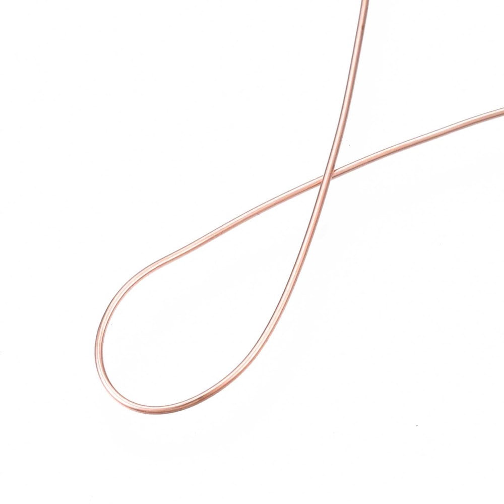 1000gs Bare Round Copper Wire Raw Copper Wire Copper Jewelry Craft Wire Original color 22 Gauge 0.6mm about 1279.52 Feet(390m)/1000g