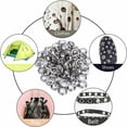 thumbnail image 5 of Grommet Tools 12mm Metal Eyelet Sets 100 Set Grommet Kit Eyelets Kit for Canvas Tarp Tent Repair Silver (1/2 Inch), 5 of 5