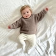 thumbnail image 5 of Annhoo Kids Knit Sweaters for Girl Crew Neck Oversized Soft Warm Trendy Pullover Kids Fall School Outfit Shirts, 5 of 9