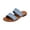 Sky Blue, variant on Womens Slide Sandals Arch Support Platform Open-Toe Low Top Footbed Casual Sandals Slip on Soft Soft Upper Slides for Daily Walking Beige 38(US-7)