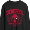 thumbnail image 3 of Marvel Deadpool - Collegiate - Men's Long Sleeve Graphic T-Shirt, 3 of 5