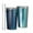 Blue and Grey, variant on Blue and Grey Abstract Art Artwork 10oz Tumblers Stainless Steel Tumbler with Lid and Straw,Vacuum Insulated Double Wall Travel Tumbler Cups with Cleaning Brush for Coffee, Tea