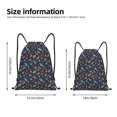 thumbnail image 2 of Xecao Spaceships And Stars In Outer Space Pattern Sports Drawstring Backpack - String Swim Gym Bag with Wet Proof Pocket for Women&Men-Small, 2 of 6
