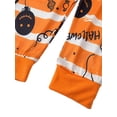 thumbnail image 6 of Fiomva Family Halloween Pjs Matching Sets Stripe Pumpkin Print Pajamas Sets Long Sleeve Tee Pant Sleepwear for Adults Kids, 6 of 9