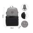 thumbnail image 4 of Pañalera Mochila Gris Con Negro, 4 of 5