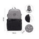 thumbnail image 4 of Pañalera Mochila Gris Con Negro, 4 of 5