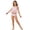 X203 Pink, variant on Confree For Girls Summer 2 Piece Swimsuit Solid Color Bathing Suits Vacation Casual Comfortable Little Girls Swimwear Size 9-10 Years Pink