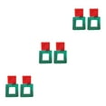 thumbnail image 1 of ZLight Dangle Earrings Hanging Pendant Popular Accessories Hoop Earring Ear Hook Red+Green 3Set, 1 of 6