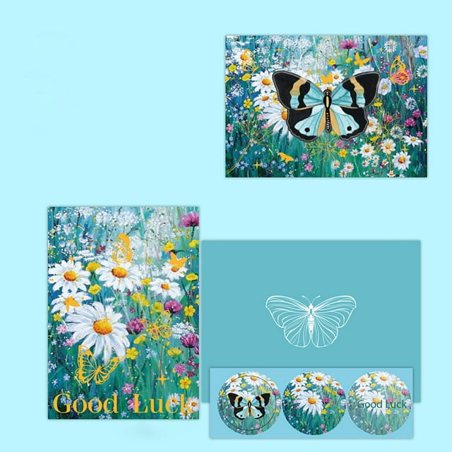 Greeting Cards 3D Greeting Cards Butterfly Up Card With Envelopes & Stickers Foldable Popup Christmas Cards Anniversary Cards For Birthday Celebration Thinking Of You Mother's Day All Occasion