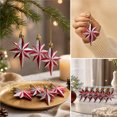 thumbnail image 5 of Cadancy Christmas Ornaments Tree Hanging Stars Baubles Holiday Decoration Shatterproof Balls Pendant Festive Party Supplies Seasonal Home Indoor Mantel Fireplace Window Decor, 5 of 7