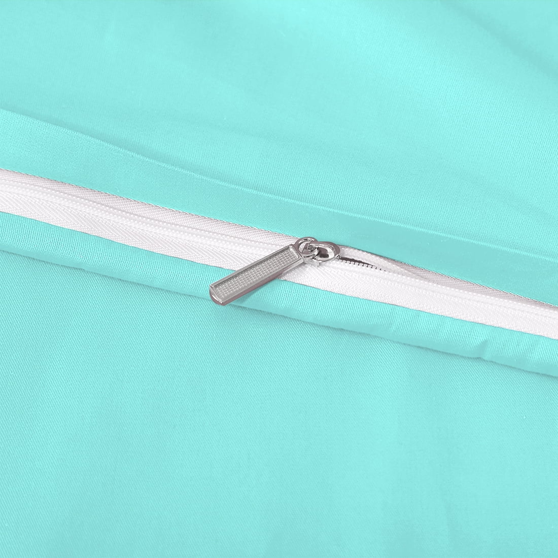 Unique Bargains Cotton Zippered Body Pillowcase Pillow Cover Cyan 20" x 48"