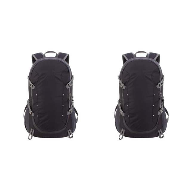 Guardoinrt Convenient And Versatile Camping Backpack Easy To Carry Foldable Nylon Backpack Lightweight black 2Set