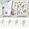 thumbnail image 5 of Easter Swag Valances for Windows 2 Pack, Kitchen Window Curtains 36 Inch Length, Spring Watercolor Bunny Eggs Daisy Flowers Privacy Swag Curtains for Living Room/Bathroom with Rod Pocket 36"x36", 5 of 8