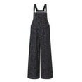 thumbnail image 2 of Musuos Women Loose Overalls, Floral Printed Pattern Sleeveless Square Collar Jumpsuit for Casual Daily, 2 of 8