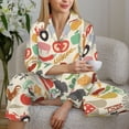 thumbnail image 6 of Pajamas for Women Set - Farm Comfy Long Sleeve Button Up Pajama Sets for Women 2 Piece, Soft Sleepwear Nightwear Pjs Lounge Sets for Women with Pockets, 6 of 6