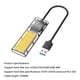 thumbnail image 1 of M2 SSD Case M.2 a USB3.0 Gen 1 SATA NGFF Caja de caja de disco duro (Oro) Likrtyny Para estrenar, 1 of 8