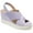 Purple, variant on Journee Womens Ronnie Wedge Heel Slip On Sandals