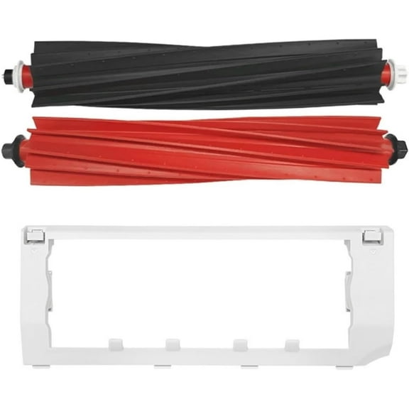 Spare Rubber Roller Brush, Main Brush Cover, Compatible for Roborock Qrevo Master / V20, Robot Vacuum Cleaner Replacement Part(Set a)