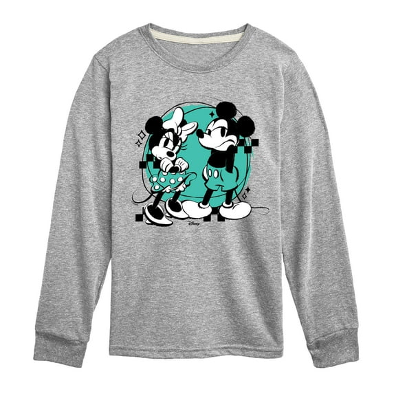 Disney - Mickey And Minnie Mouse - Toddler & Youth Long Sleeve Graphic T-Shirt