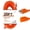 Orange, variant on Iron Forge Cable Weatherproof 25 Ft Outdoor Extension Cord - 16/3 SJTW 13 Amp Heavy Duty Highly Visible Orange Extension Cord 3 Prong - Lighted End
