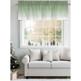 thumbnail image 3 of Sage Green Gradient Kitchen Valances for Windows Abstract Sage White Watercolor Valance Curtains&nbsp; for Kitchen /Living Room/Bedroom/ Bathroom Decor, 42"x12 " ,Rod Pocket 1 Panel,, 3 of 7