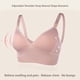 thumbnail image 5 of Sonducket Sujetador de lactancia para mujer, sujetadores de maternidad para embarazo, ropa interior inalámbrica de forma Natural con hebilla Ropa interior Rosa METRO, 5 of 6