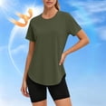 thumbnail image 5 of Betivan Womens Workout Tops Sun Protection Running Pliates Athletic Lightweight Short Sleeve Tops for Women Fitness Clothing, 5 of 9