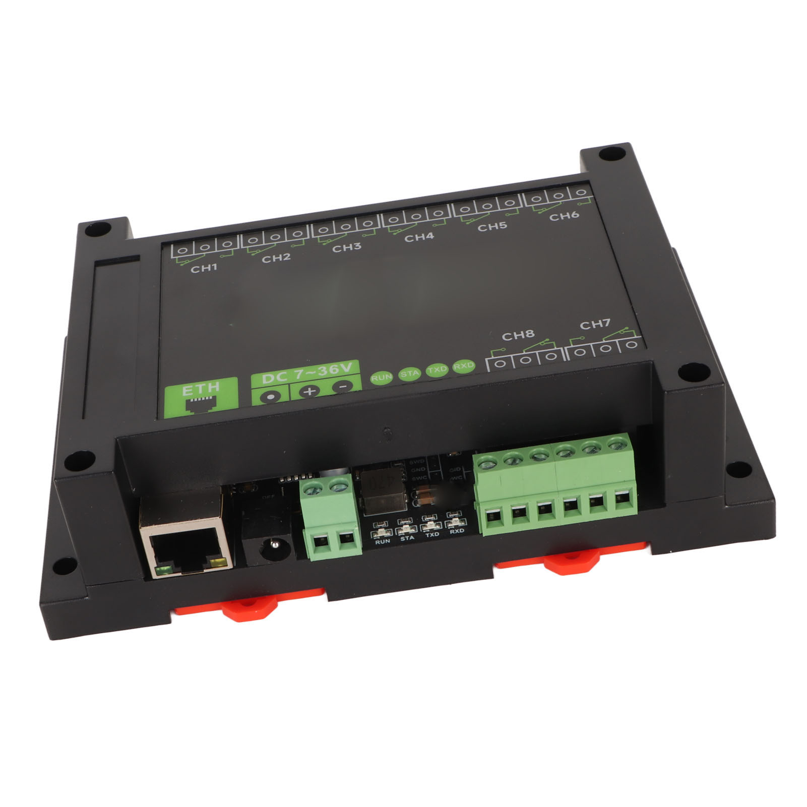 2024 Industrial Grade 8 Channel Ethernet Relay Module Poe Port Rtu Tcp 