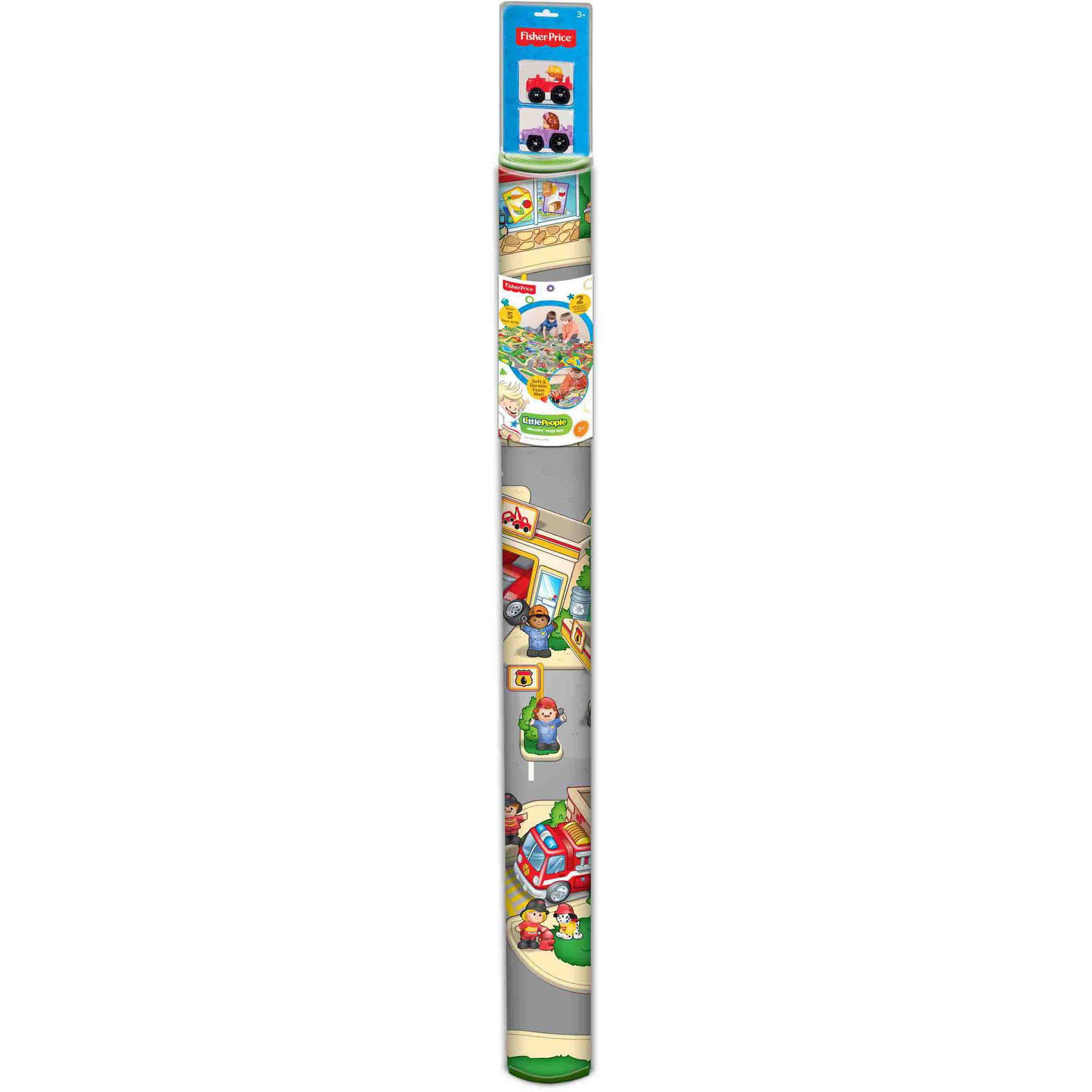 Fisher Price Wheelies Mega Mat With 2 Vehicles Walmart Com