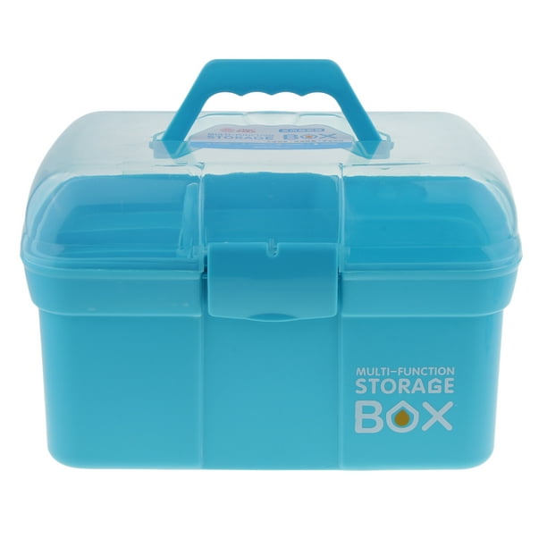 All-purpose Storage Box Removable Tray Portable Art Craft Tool Boxes 