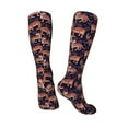 thumbnail image 4 of Daiia Sports Socks Leopard Print Printed Novelty Crew Socks for Men Women Knee High Socks Cotton Socks Soft & Breathable Support Unisex Socks, 4 of 9