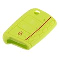 thumbnail image 1 of Coche Llave Silicona Estuche 3 Botones Panal Patrón Coche Llave Cubierta Verde, 1 of 6