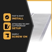 Total Gutter Guard Stainless Steel Micro-Mesh 44 ft. (Nominal) Kit. Fits 5 in Gutters & Smaller.