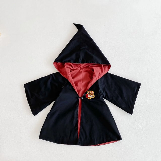 Disfraz de Harry Potter para niños, traje de tres piezas, traje de mago, bata, capa, abrigo, suéter británico, bufanda, Otoño e Invierno