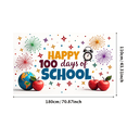 thumbnail image 3 of LUUFILx School 100 Days Celebration Backdrop Banner Colorful Party Supplies Background Photography Props Happy Days Decorations Classroom Event Decor, 3 of 9