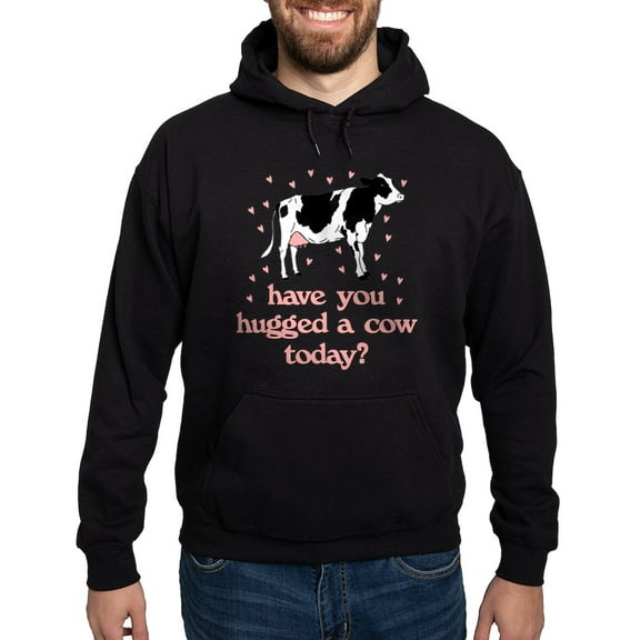 CafePress - Have You Hugged Your Cow Today? Hoodie (Dark) - Pullover Hoodie, Classic, Comfortable Hooded Sweatshirt