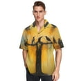 thumbnail image 6 of Crows Birds Men's Hawaiian Wrinkle Free Button Down Short Sleeve Shirt Casual Shirts Beach Shirts, 6 of 8