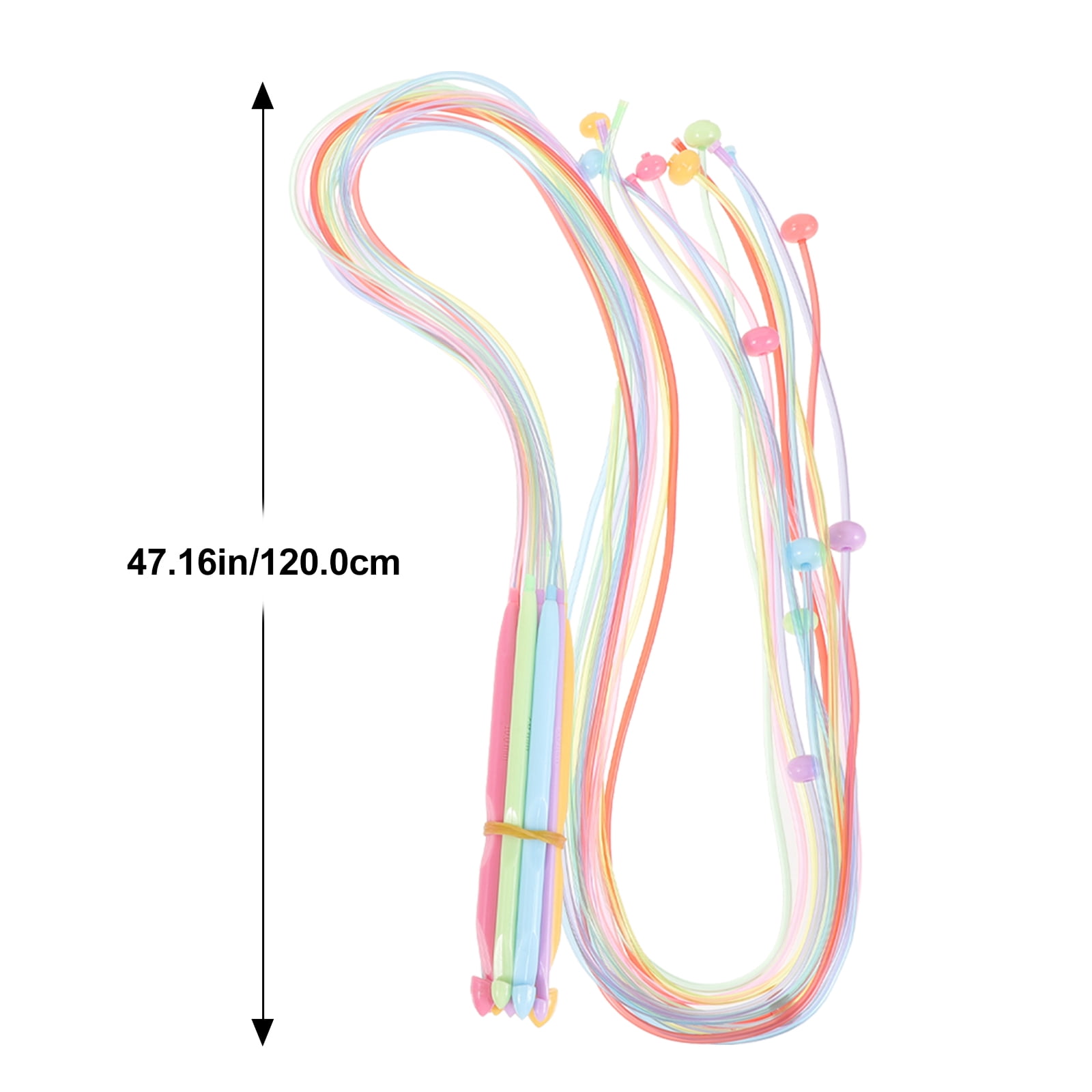 Mobestech Crochet Needle Set 1 Set Assorted Color Plastic Hooks for Handicrafts, Knitting, and Home Projects