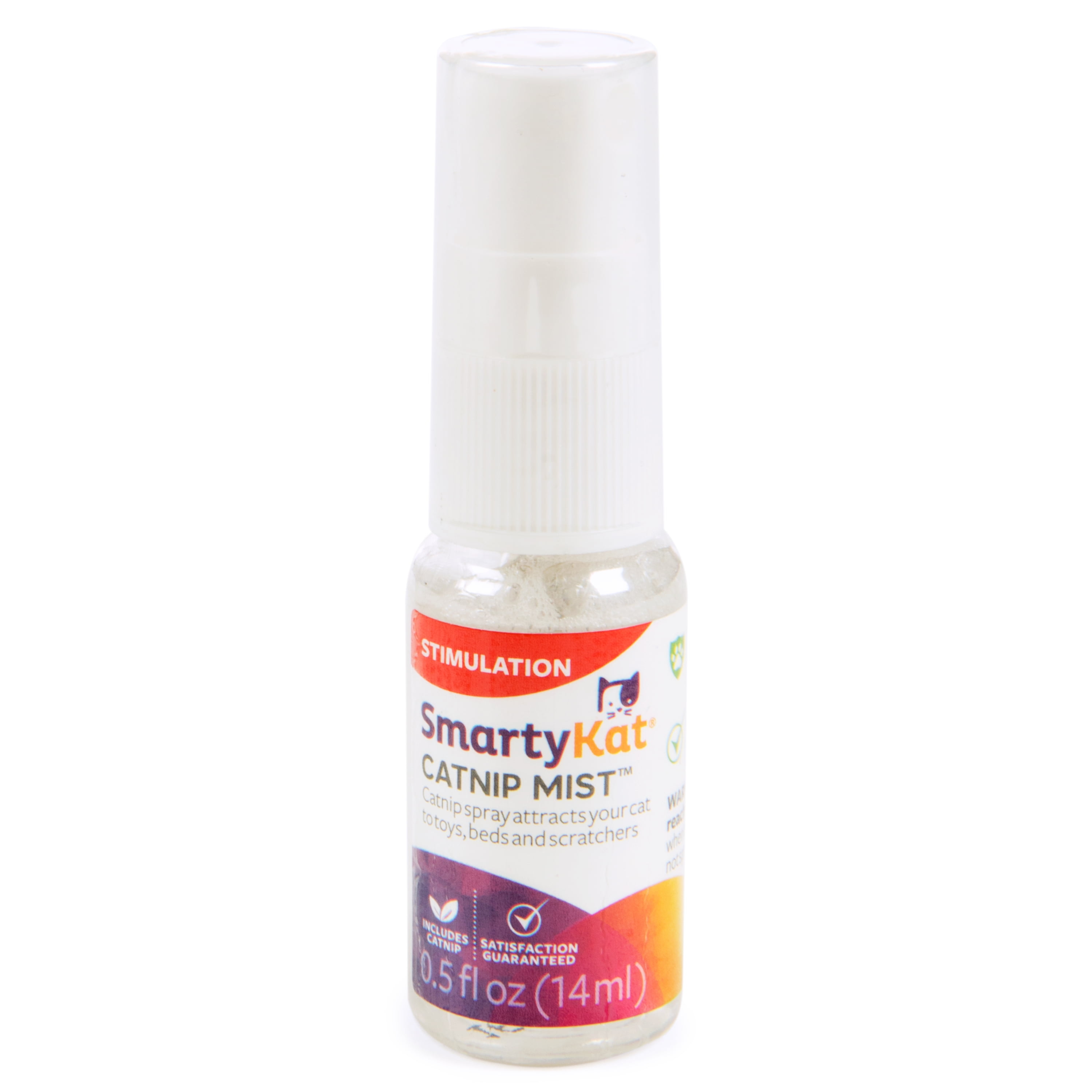 SmartyKat Catnip Mist Pure & Potent Catnip-Infused Liquid Catnip Spray,  Trial Size, 0.5 0z