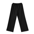thumbnail image 5 of Mohiass Women's Wide Leg Sweatpants Straight Leg Lowrise Sweat Pants Drawstring Elastic Low Waist Pants with Pockets Black 2XL, 5 of 8