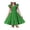 Green, variant on Arshiner Girls Dresses Double Pleated Sleeve Square Neck Off Shoulder with Pockets Tween Sundress