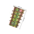 thumbnail image 2 of FESTFENDS 100Ud Tornillos Para Muebles Con Tuerca Embutida De Aleación De Zinc Multicolor Para Uso En Hogar, 2 of 6