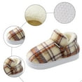 thumbnail image 5 of Checkered Booties Slippers for Women Warm Fleece Lined House Shoes Memory Foam Indoor Outdoor Plaid Fuzzy Boots, 5 of 6